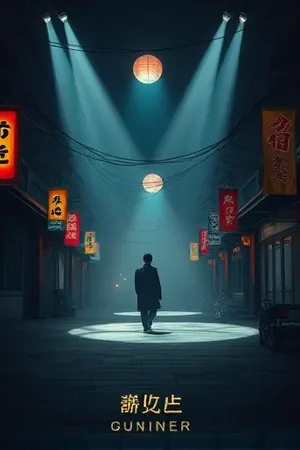灯下拾光剧集封面，昏黄台灯与旧照片