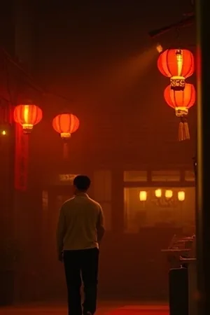 长夜书简剧集封面，深夜书桌与台灯